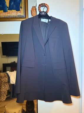 Carlisle black button down suit